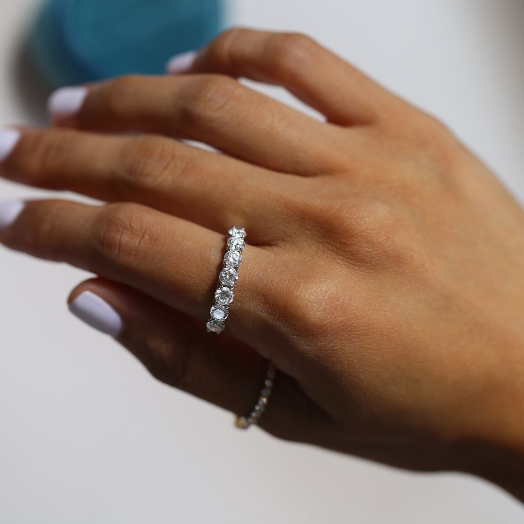 Lucia Diamond Ring 1.40 ct - Lab Grown Diamond Ring 18 White Gold