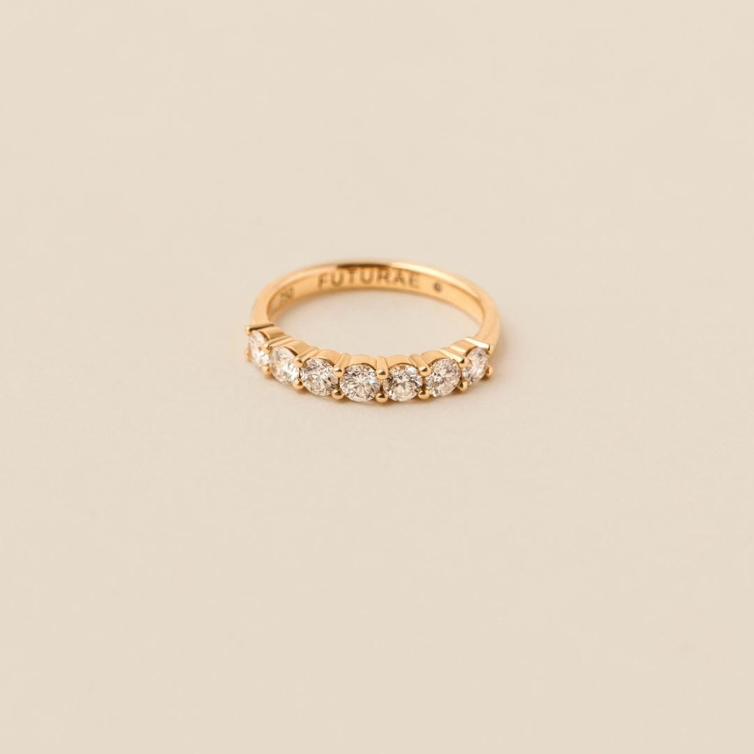 Marielle Diamond Ring - Lab Diamond Band 18ct Yellow Gold